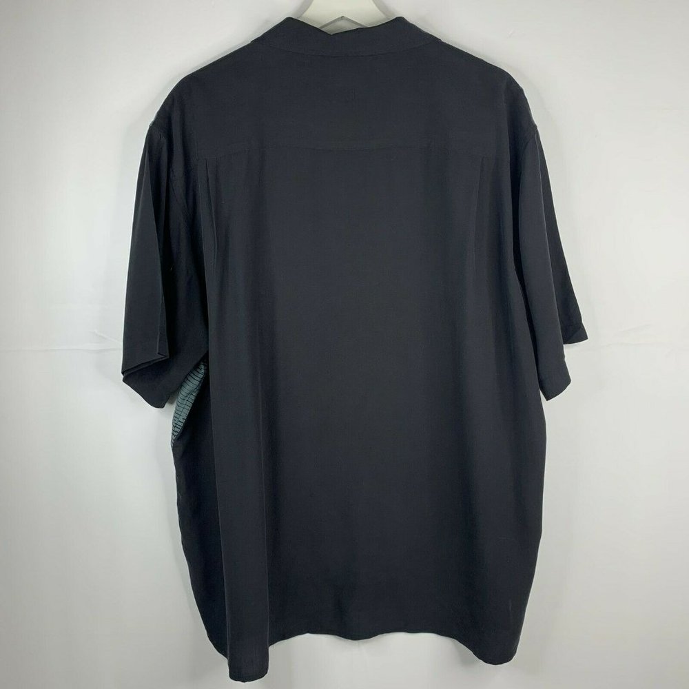 Axist Washable 100% Silk Button Front SS Shirt XXL - Picture 4 of 7